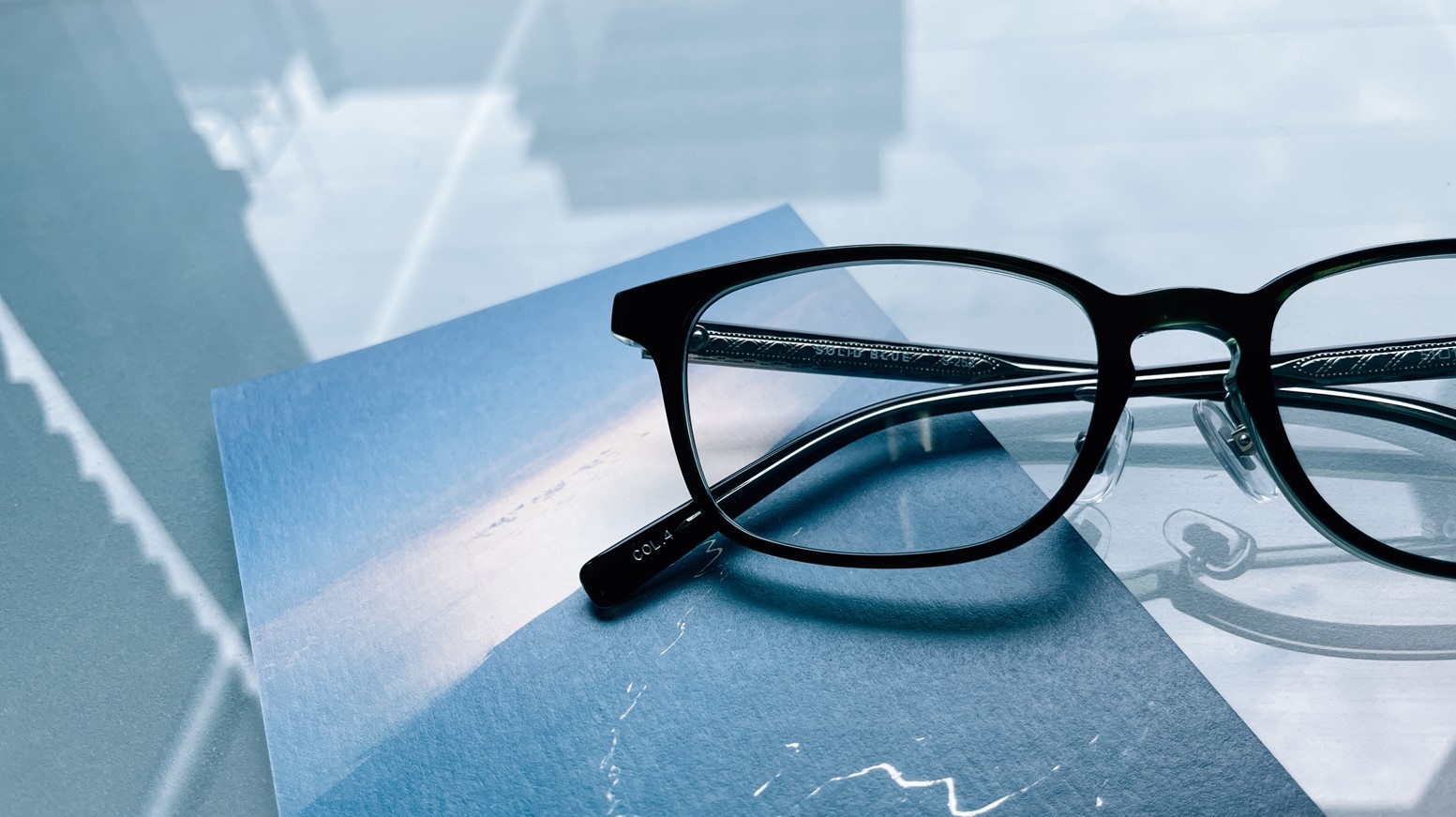 ソリッドブルー メガネ S-252 4色 51mm SOLID BLUE 日本製 鯖江